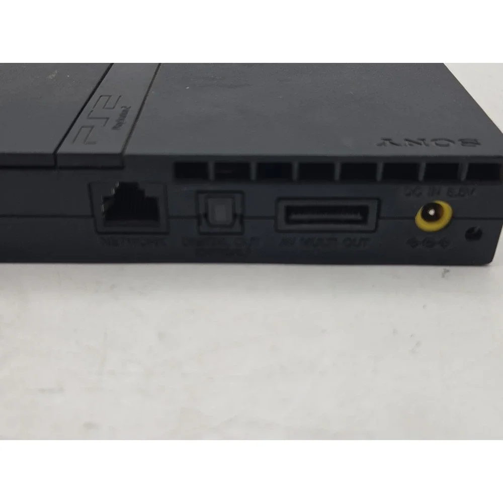 Sony PlayStation 2 PS2 Slim SCPH-75001 Black Console Only For Parts Or Repair